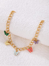 Elegant Multi Color Butterfly Chain Material Alloy /Beautiful Chain Necklace with Butterfly charms