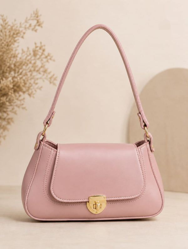 Classic Flap Shoulder Purse for Women | Premium Leather Look Handbag