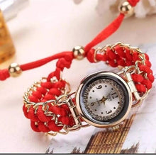 Girls Luxury Stylish Girls Analog Handmade Bracelet Rope Watch - Elegant Timepiece Featuring A Unique Woven Design