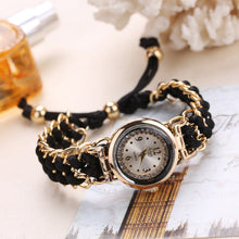 Girls Luxury Stylish Girls Analog Handmade Bracelet Rope Watch - Elegant Timepiece Featuring A Unique Woven Design